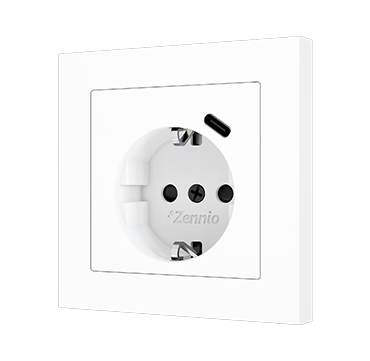 ZS55 - Schuko Socket with USB C