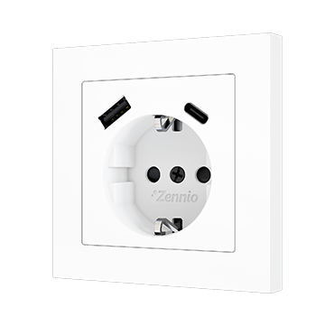 ZS55 - Schuko Socket with USB C + A